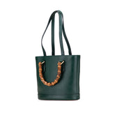 グッチ バンブー ダイアナ ショルダーバッグ ハンドバッグ 750396 グリーン レザー レディース GUCCI 【中古】